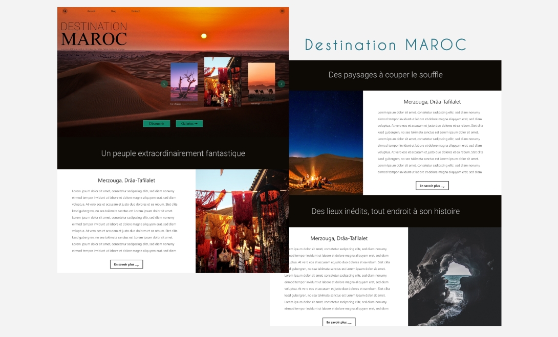 le projet destination maroc