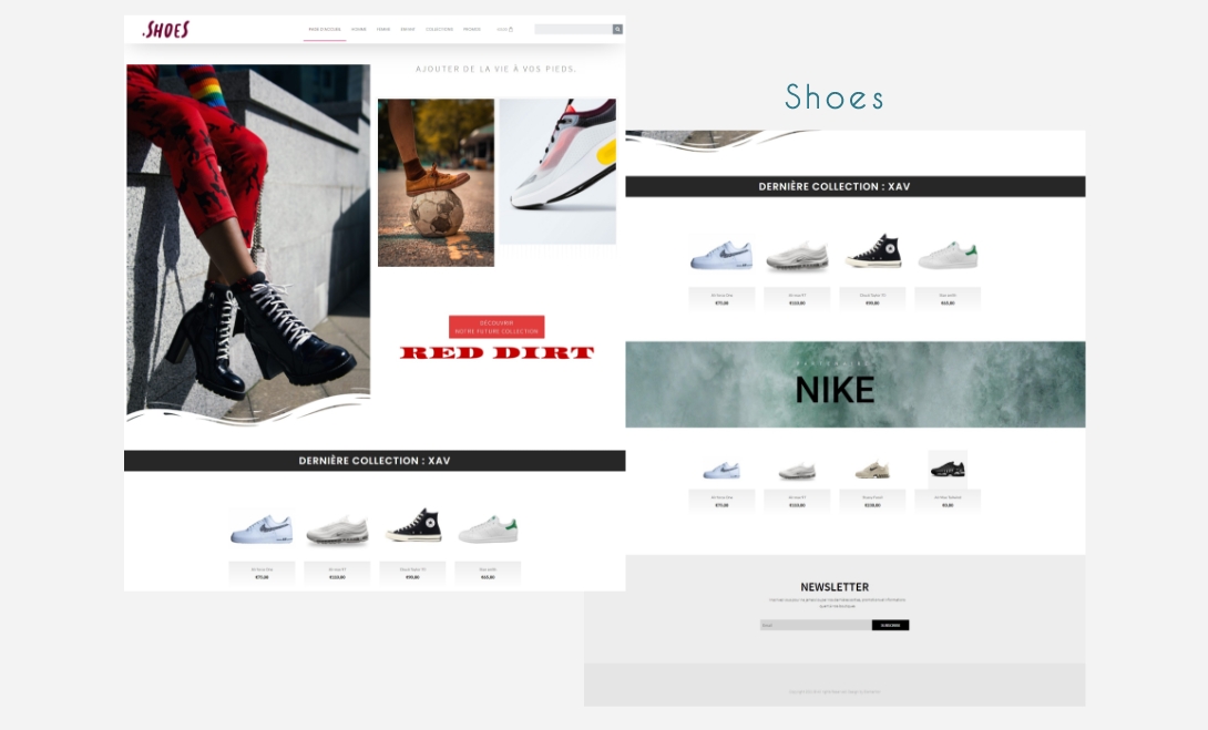 le projet Shoes